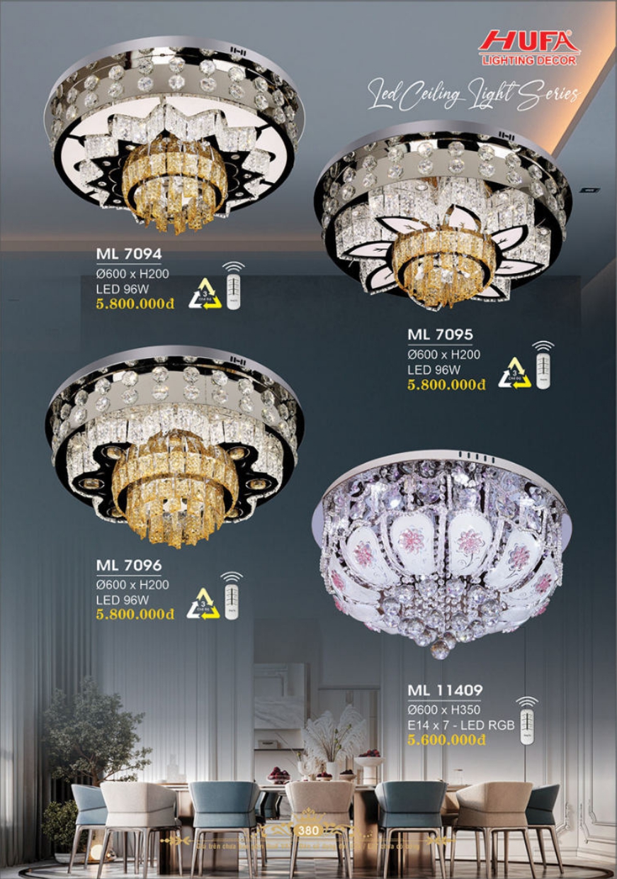 Bảng giá đèn trang trí HUFA